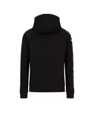 Felpa uomo nera in cotone oversize con cappuccio 8NPM08 PJ07Z | EA7