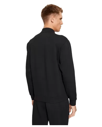 Felpa uomo nera con zip colletto alzato e logo patch 8NPM19 PJ4EZ| EA7 Felpa uomo nera con zip colletto alzato e logo patch 8NPM19 PJ4EZ| EA7