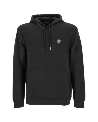 Felpa uomo nera con logo patch scudetto sul petto 8NPM21 PJ4EZ | EA7 Felpa uomo nera con logo patch scudetto sul petto 8NPM21 PJ4EZ | EA7