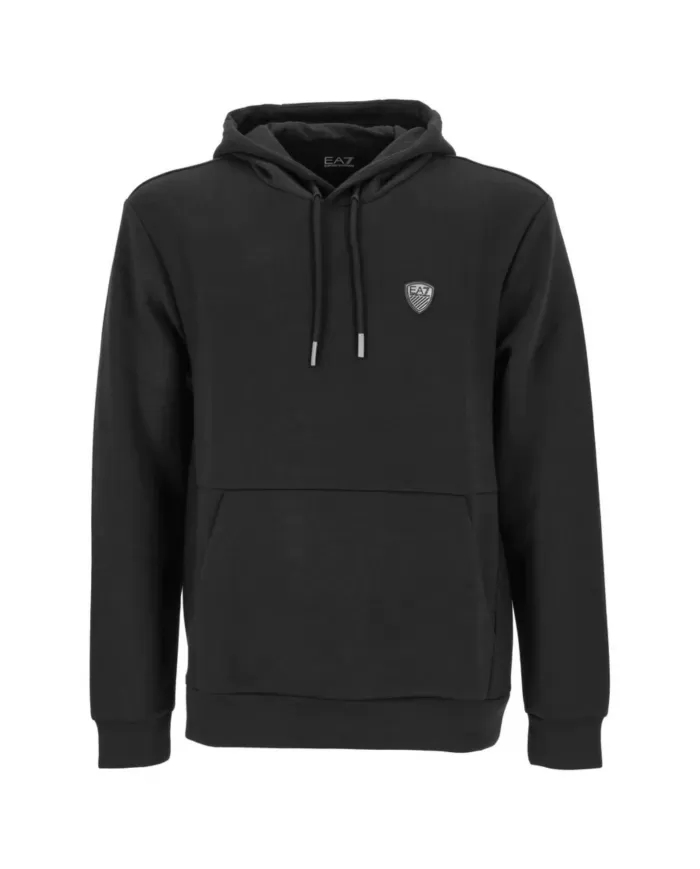 Felpa uomo nera con logo patch scudetto sul petto 8NPM21 PJ4EZ | EA7 Felpa uomo nera con logo patch scudetto sul petto 8NPM21 PJ4EZ | EA7
