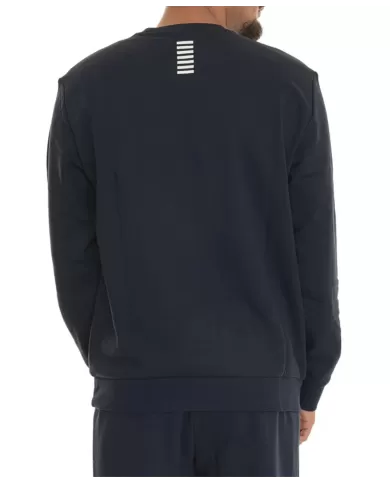Felpa uomo blue in cotone con logo sul petto 8NPM34 PJVTZ| EA7 Felpa uomo blue in cotone con logo sul petto 8NPM34 PJVTZ| EA7