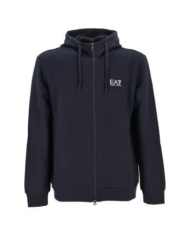 Felpa uomo blue in cotone con logo stampato 8NPM38 PJVTZ | EA7 Felpa uomo blue in cotone con logo stampato 8NPM38 PJVTZ | EA7