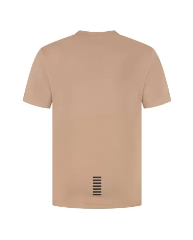 T-shirt uomo nocciola in cotone con stampa logata 8NPT25 PJVPZ | EA7 T-shirt uomo nocciola in cotone con stampa logata 8NPT25 PJVPZ | EA7