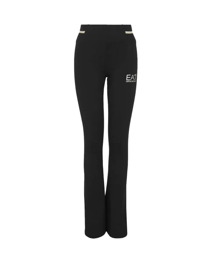 Leggings donna neri in cotone con stampa avanti 8NTP68 TJ01Z | EA7 Leggings donna neri in cotone con stampa avanti 8NTP68 TJ01Z | EA7