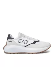 Sneakers uomo bianche/nere runner con stampa logata X8X186 XK401 | EA7