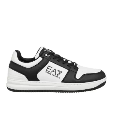 Sneakers nere e bianche uomo stile skater | EA7