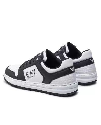 Sneakers nere e bianche uomo stile skater | EA7