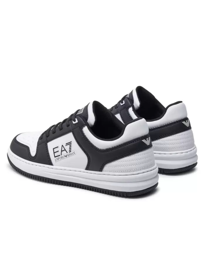 Sneakers nere e bianche uomo stile skater | EA7