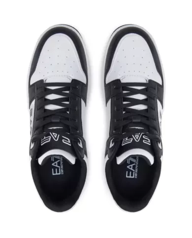Sneakers nere e bianche uomo stile skater | EA7
