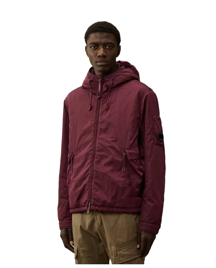 Giubbotto uomo Bordeaux con cappuccio MOW130A 005904G| C.P. Company Giubbotto uomo Bordeaux con cappuccio MOW130A 005904G| C.P. Company