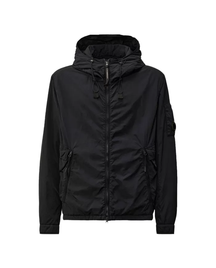 Giubbotto uomo nero con doppio cappuccio MOW130A 005904G| C.P. Company Giubbotto uomo nero con doppio cappuccio MOW130A 005904G| C.P. Company