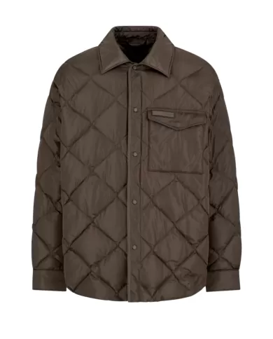 Giubbino uomo olive trapuntato con tasca 6DZB04 ZN4XZ| ARMANI EXCHANGE Giubbino uomo olive trapuntato con tasca 6DZB04 ZN4XZ| ARMANI EXCHANGE