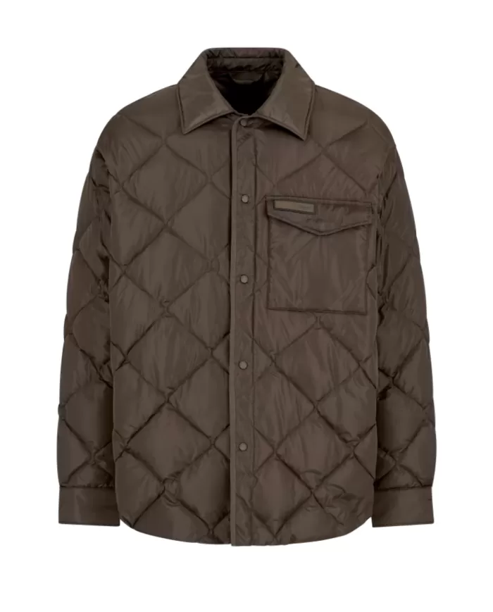 Giubbino uomo olive trapuntato con tasca 6DZB04 ZN4XZ| ARMANI EXCHANGE Giubbino uomo olive trapuntato con tasca 6DZB04 ZN4XZ| ARMANI EXCHANGE