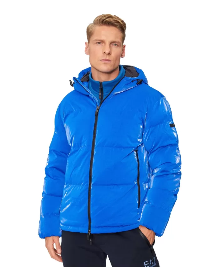 Piumino uomo lapis blue regular con motivo stampato 6DPB34 PNHMZ | EA7 Piumino uomo lapis blue regular con motivo stampato 6DPB34 PNHMZ | EA7