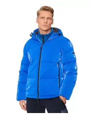 Piumino uomo lapis blue regular con motivo stampato 6DPB34 PNHMZ | EA7