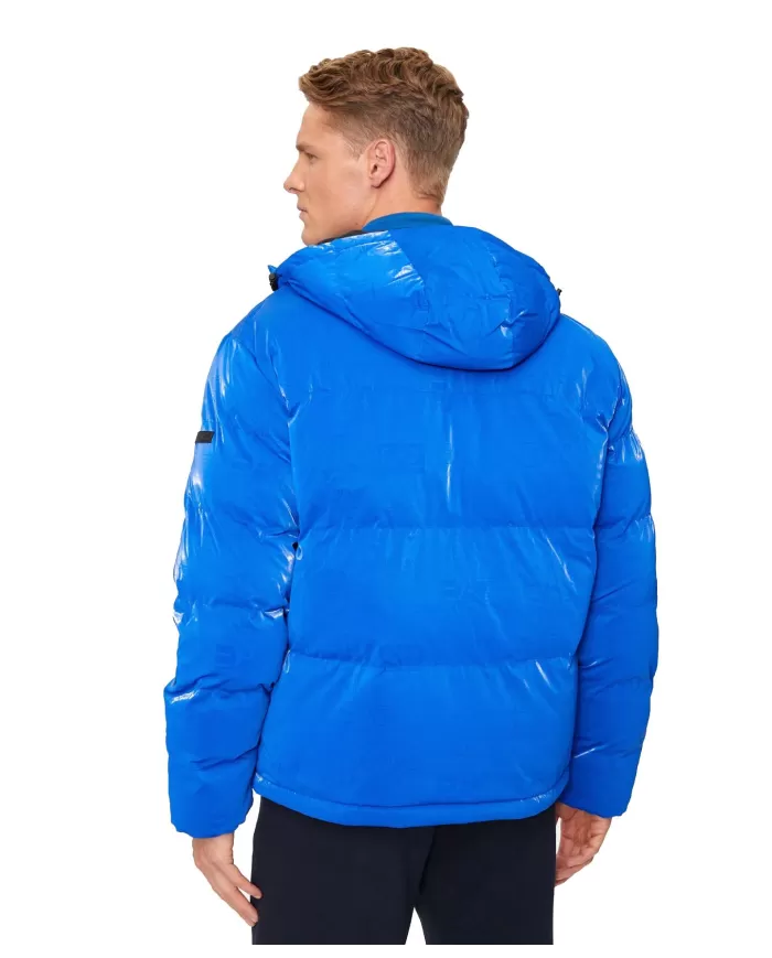 Piumino uomo lapis blue regular con motivo stampato 6DPB34 PNHMZ | EA7