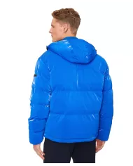 Piumino uomo lapis blue regular con motivo stampato 6DPB34 PNHMZ | EA7