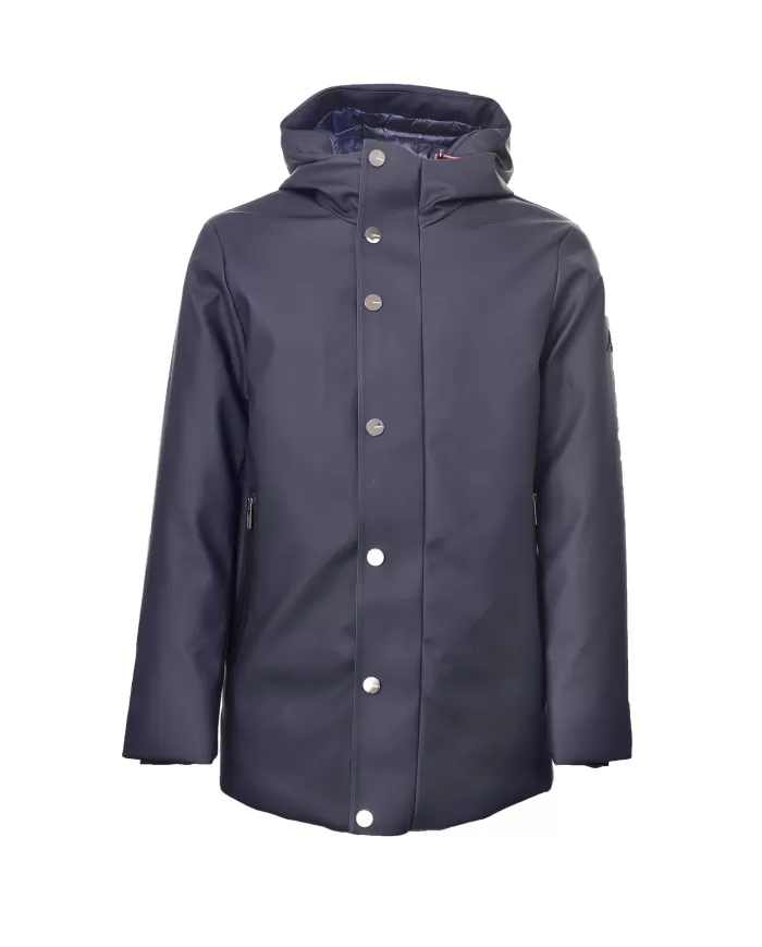 Giaccone uomo blu waterproof con cappuccio HE744016 SLEEK | HESKIMO Giaccone uomo blu waterproof con cappuccio HE744016 SLEEK | HESKIMO