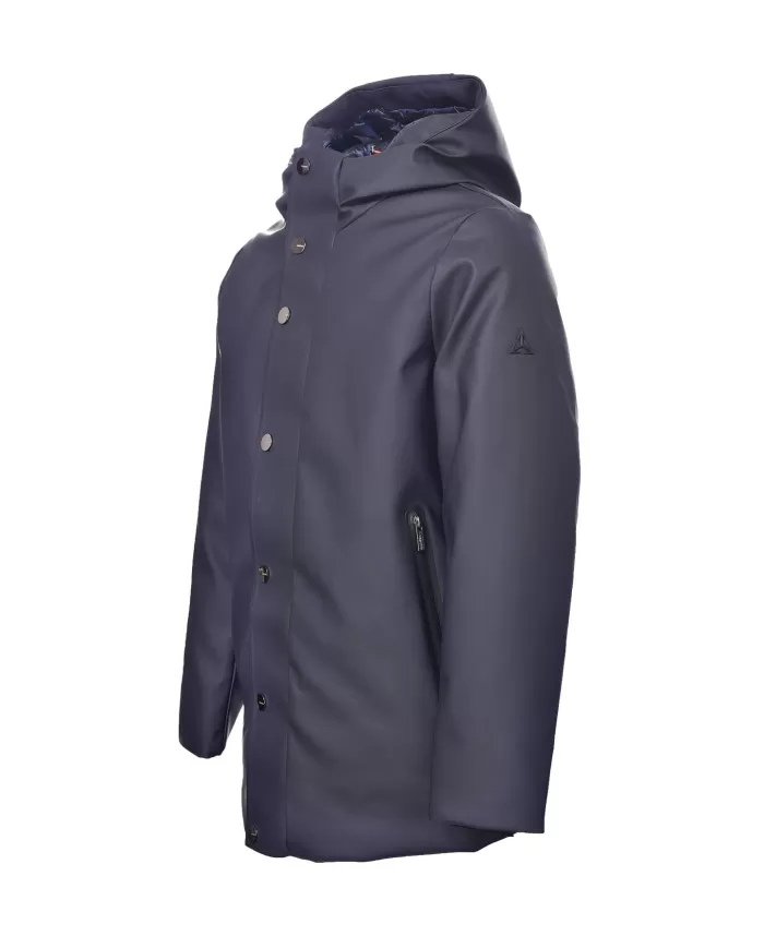 Giaccone uomo blu waterproof con cappuccio HE744016 SLEEK | HESKIMO Giaccone uomo blu waterproof con cappuccio HE744016 SLEEK | HESKIMO