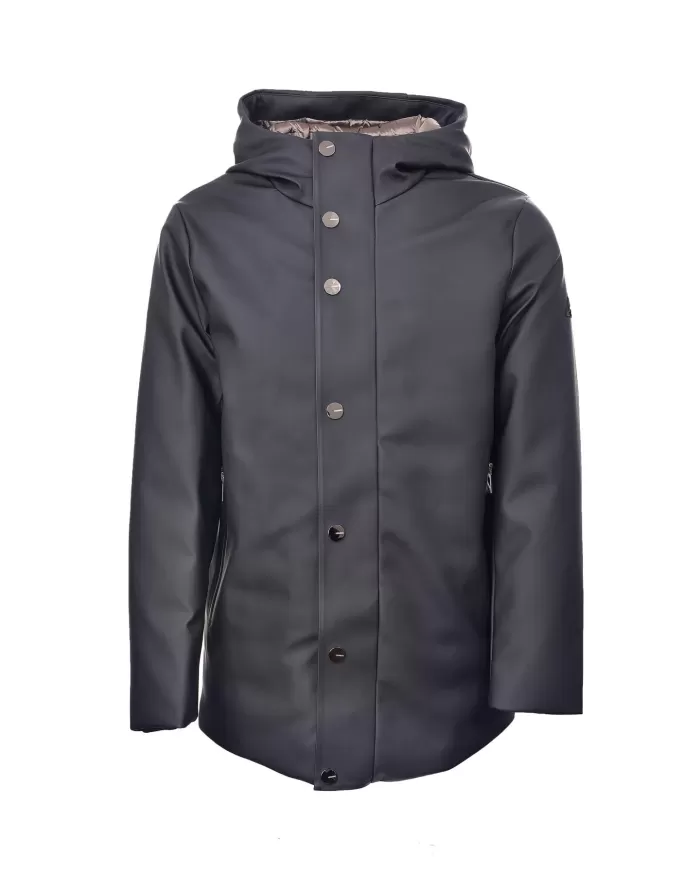 Giaccone uomo nero waterproof con cappuccio HE744016 SLEEK | HESKIMO Giaccone uomo nero waterproof con cappuccio HE744016 SLEEK | HESKIMO