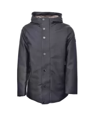 Giaccone uomo nero waterproof con cappuccio HE744016 SLEEK | HESKIMO