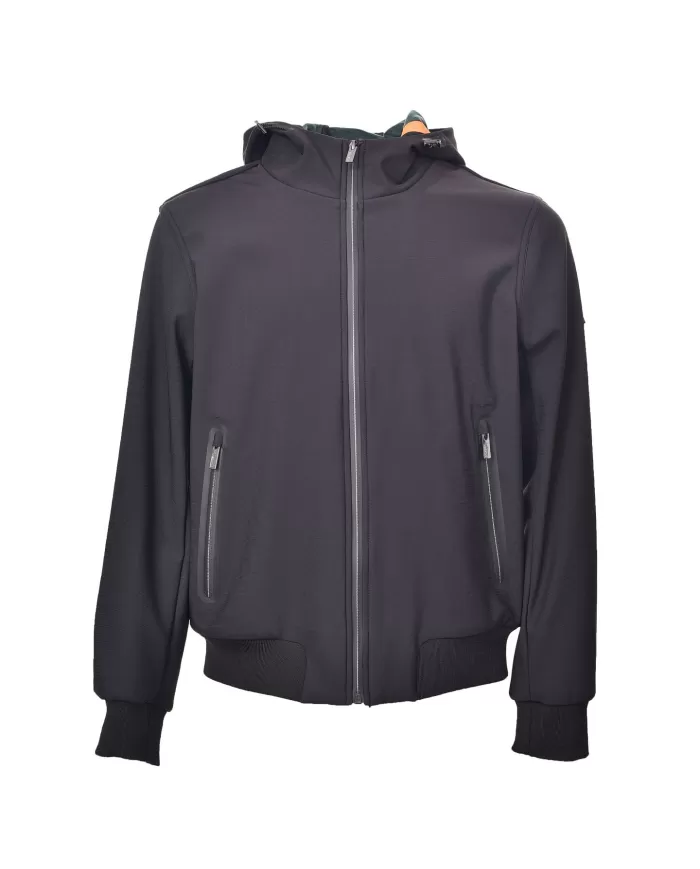 Bomber uomo nero in nylon con cappuccio HE744023 TUNDRA |HESKIMO Bomber uomo nero in nylon con cappuccio HE744023 TUNDRA |HESKIMO