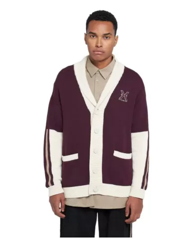 Cardigan uomo bicolore in cotone UMA24052CDML | RICHMOND Cardigan uomo bicolore in cotone UMA24052CDML | RICHMOND