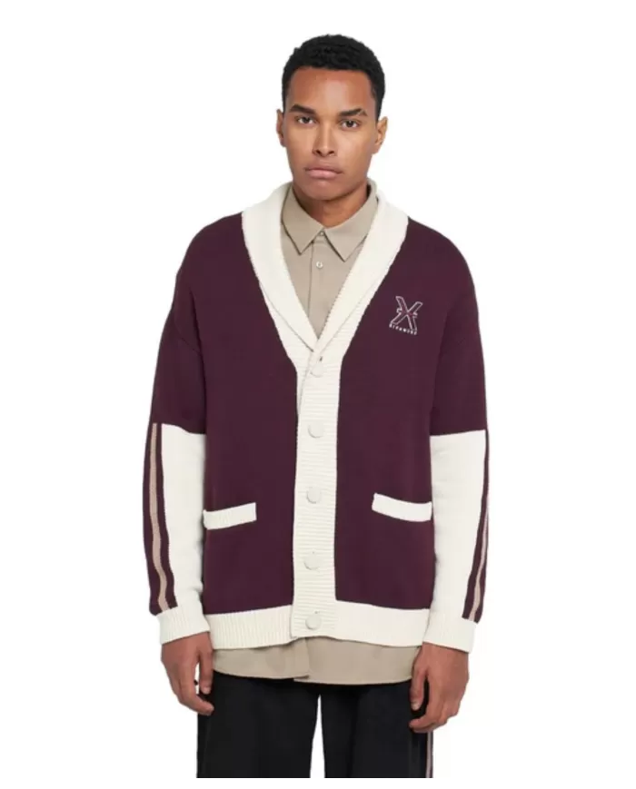 Cardigan uomo bicolore in cotone UMA24052CDML | RICHMOND Cardigan uomo bicolore in cotone UMA24052CDML | RICHMOND