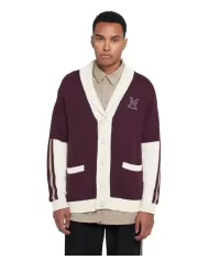 Cardigan uomo bicolore in cotone UMA24052CDML | RICHMOND