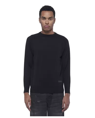 Maglia uomo nera regular UMA24063MARI | RICHMOND Maglia uomo nera regular UMA24063MARI | RICHMOND