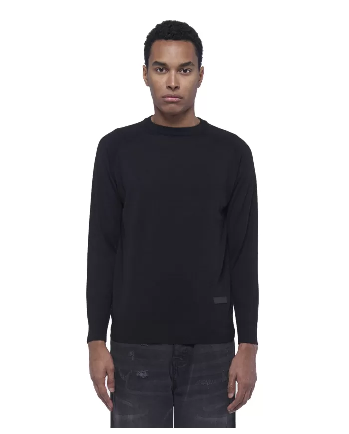 Maglia uomo nera regular UMA24063MARI | RICHMOND Maglia uomo nera regular UMA24063MARI | RICHMOND