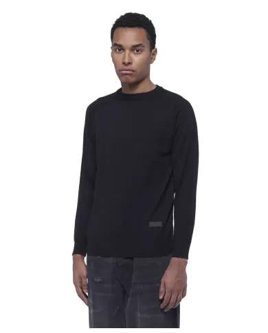 Maglia uomo nera regular UMA24063MARI | RICHMOND Maglia uomo nera regular UMA24063MARI | RICHMOND
