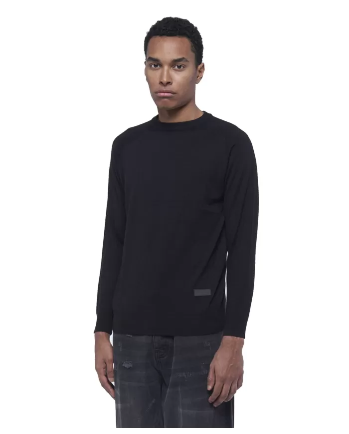 Maglia uomo nera regular UMA24063MARI | RICHMOND Maglia uomo nera regular UMA24063MARI | RICHMOND