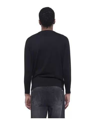 Maglia uomo nera regular UMA24063MARI | RICHMOND Maglia uomo nera regular UMA24063MARI | RICHMOND