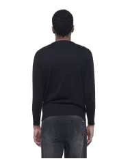 Maglia uomo nera regular UMA24063MARI | RICHMOND