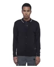 Cardigan uomo nera in lana regular UMA24064CDRI |RICHMOND
