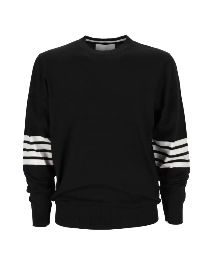 Maglia uomo nera regular UMA24101MAIR | RICHMOND Maglia uomo nera regular UMA24101MAIR | RICHMOND