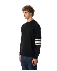 Maglia uomo nera regular UMA24101MAIR | RICHMOND