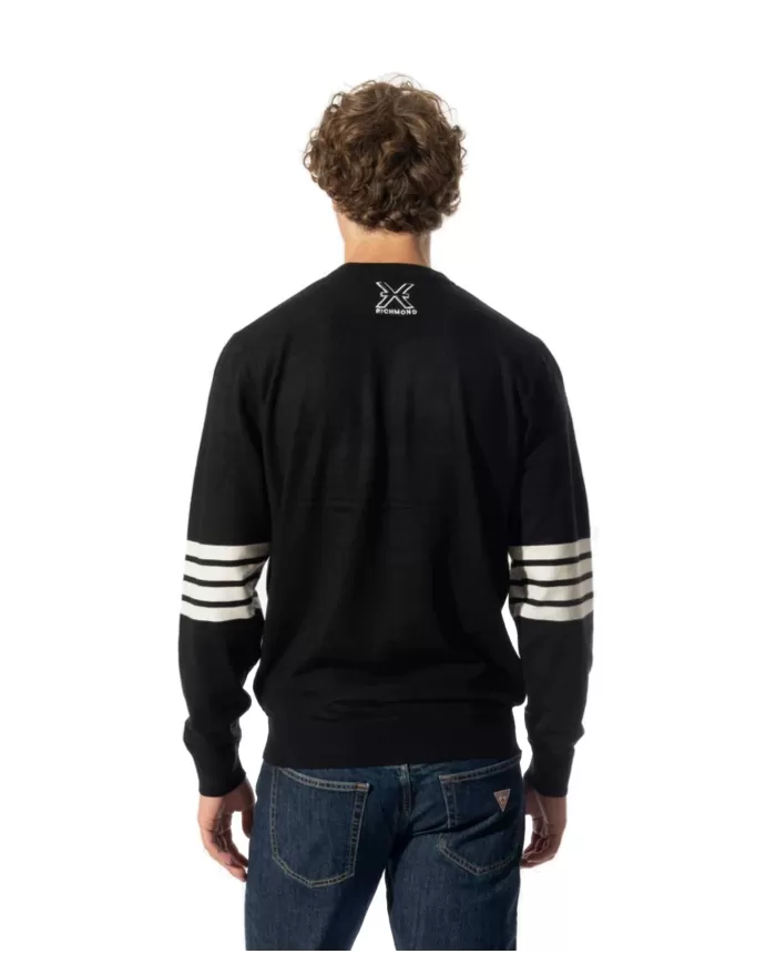 Maglia uomo nera regular UMA24101MAIR | RICHMOND