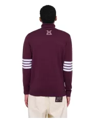 Dolcevita uomo bordeaux dettagli stripes UMA24102LUIR | RICHMOND