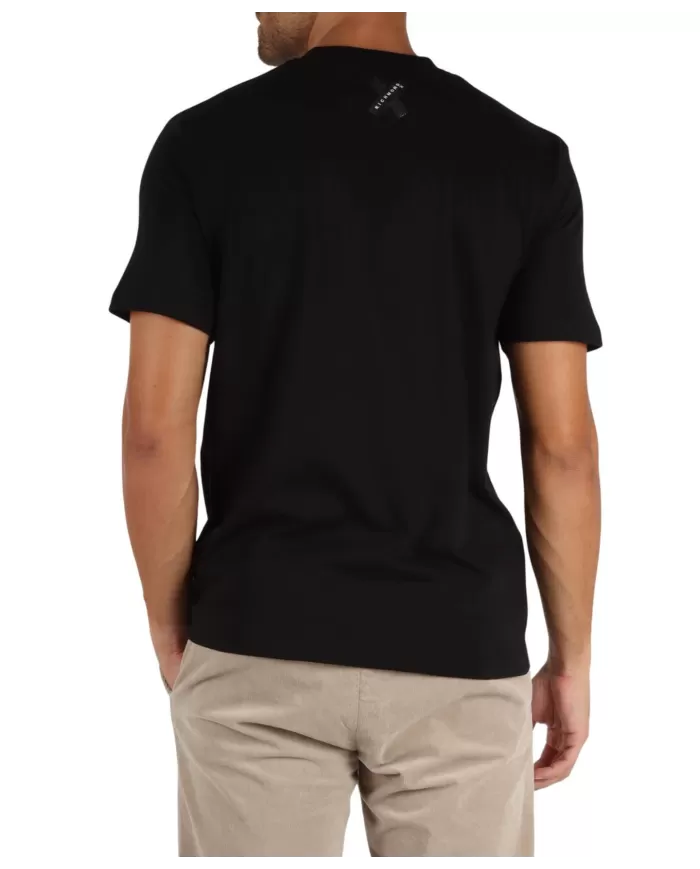 T-shirt uomo nera in cotone UMA24143TS1F |RICHMOND T-shirt uomo nera in cotone UMA24143TS1F |RICHMOND