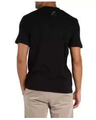 T-shirt uomo nera in cotone UMA24143TS1F |RICHMOND