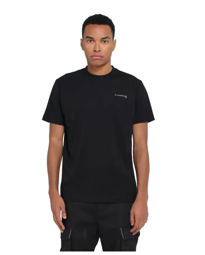 T-shirt uomo nera in cotone regular UMA24144TS1F | RICHMOND T-shirt uomo nera in cotone regular UMA24144TS1F | RICHMOND
