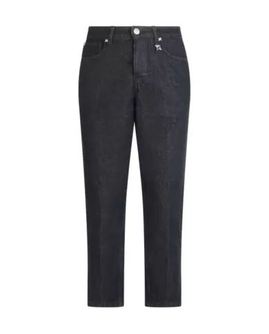 Jeans uomo nero con piega sulla gamba UMA24083JEEXG | RICHMOND Jeans uomo nero con piega sulla gamba UMA24083JEEXG | RICHMOND