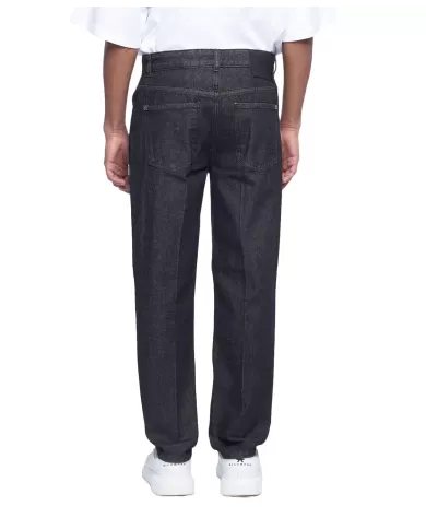 Jeans uomo nero con piega sulla gamba UMA24083JEEXG | RICHMOND Jeans uomo nero con piega sulla gamba UMA24083JEEXG | RICHMOND