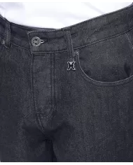 Jeans uomo nero con piega sulla gamba UMA24083JEEXG | RICHMOND