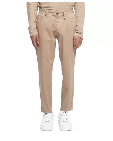 Jeans uomo beige con piega sulla gamba UMA24083JEEXG | RICHMOND Jeans uomo beige con piega sulla gamba UMA24083JEEXG | RICHMOND