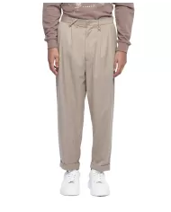Pantalone uomo beige classico con pences UMA24104PAHB | RICHMOND