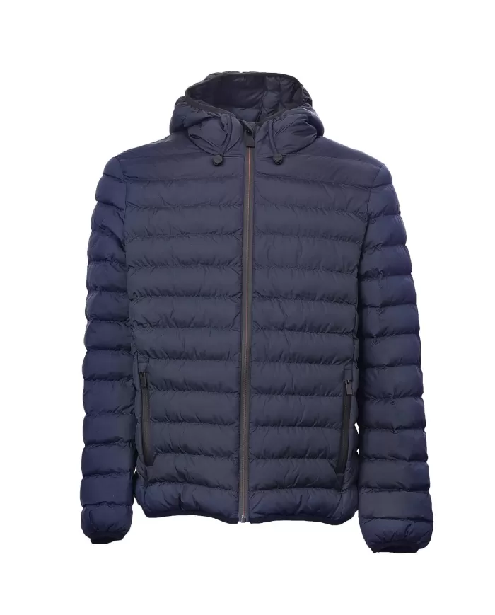 Piumino uomo dark blu con cappuccio GBS53004U BAPE TRAVEL |SUNS Piumino uomo dark blu con cappuccio GBS53004U BAPE TRAVEL |SUNS