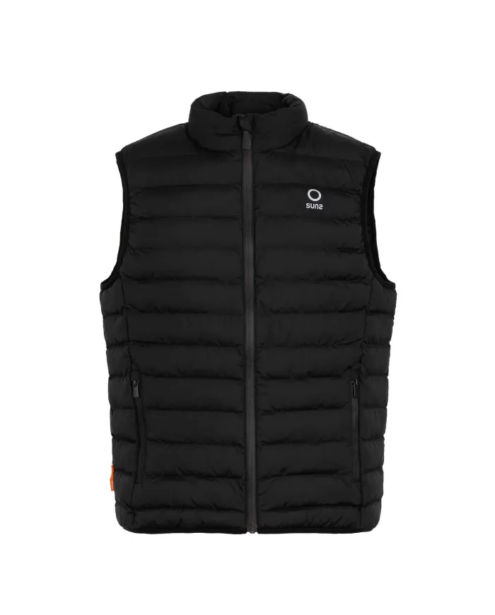 Gilet uomo nero a collo alto GBS53005U OTY TRAVEL | SUNS Gilet uomo nero a collo alto GBS53005U OTY TRAVEL | SUNS